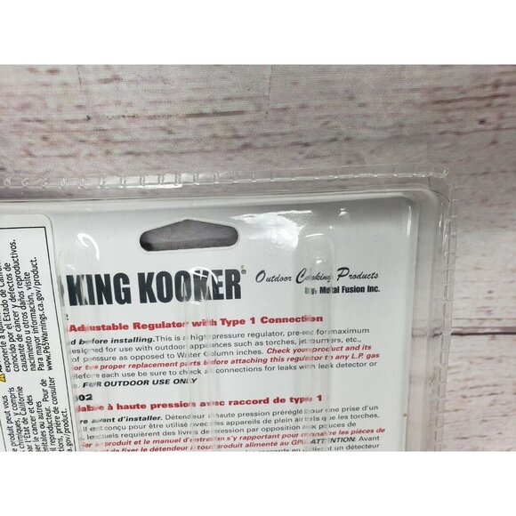 King Kooker Model #00502 High Pressure Adjustable Regulator Type 1 Connection - Picture 8 of 11